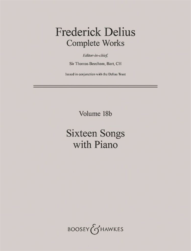 Sixteen Songs with Piano